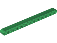 Technic Beam 1 x 13 Thick in Green