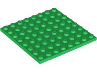Plate 8 x 8 in Green