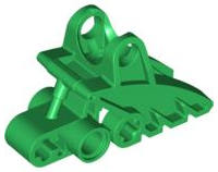 Large Figure Foot, with Ball Joint Socket 2 x 3 x 5 in Green