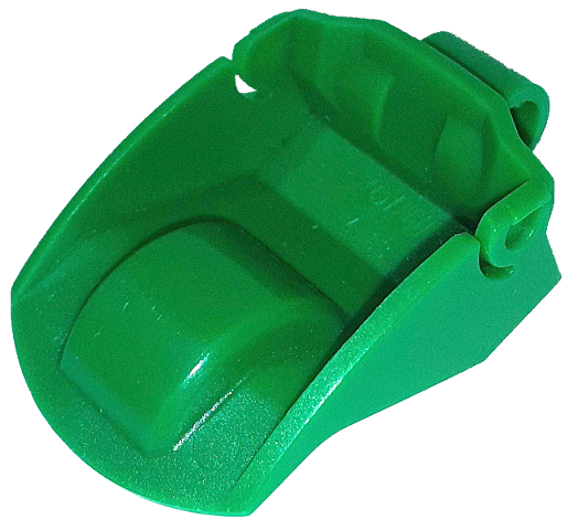 Large Figure Mask Holder Krana 3 x 4 in Green