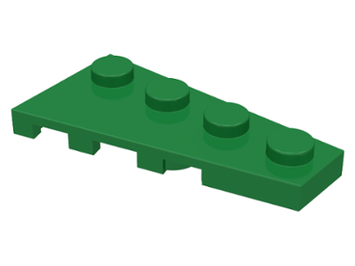 Wedge Plate 4 x 2 Right in Green