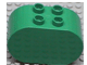Duplo Brick 2 x 4 x 2 Rounded Ends in Green