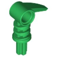 Large Figure Weapon, Claw / Tooth / Hook 2 x 3 with Axle and Hole in Green
