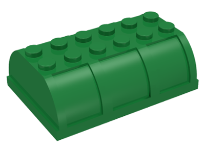 Trunk / Chest Lid 4 x 6 x 1 2/3 in Green