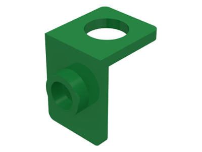 Minifig Neckwear Bracket [One Stud] in Green