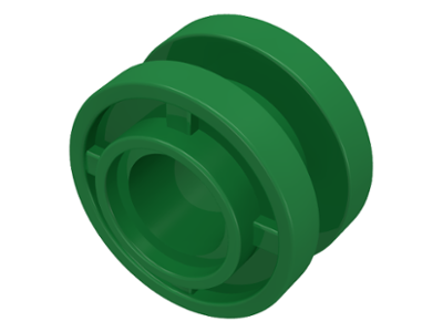 Wheel 11 x 8 with Center Groove in Green