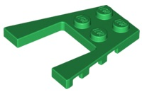Wedge Plate 4 x 4 with 2 x 2 Cutout in Green