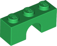 Brick Arch 1 x 3 in Green