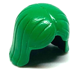 Hair Center Parting in Green