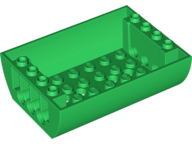 Brick Curved Inverted 8 x 6 x 2 Double in Green