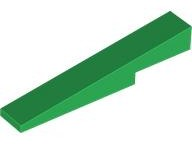 Brick Sloped 1 x 6 x 1 with 1 x 2 x 1/3 Cutout in Green