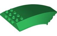 Windscreen 10 x 6 x 2 Curved in Green