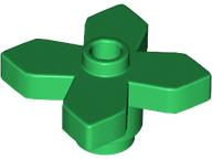 Plant, Flower 2 x 2 Leaves - Angular in Green