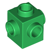 Brick Special 1 x 1 Studs on 4 Sides in Green