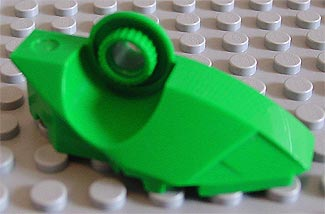 Large Figure Foot, with Rotation Joint Ball Half [Vertical Side] in Green