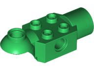 Technic Brick Special 2 x 2 with Pin Hole, Rotation Joint Ball Half [Horizontal Top], Rotation Joint Socket in Green
