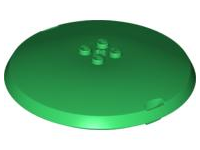 Pod, Top Cap 9 x 9 x 1 1/3 X-Pod in Green