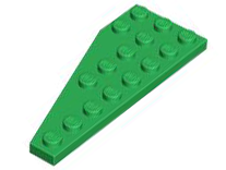 Wedge Plate 8 x 3, 22° Right in Green