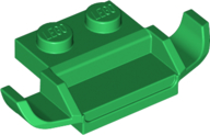 Grille / Spoiler with 1 x 2 Plate, 2 x 2 Anti-studs (Racers Car) in Green