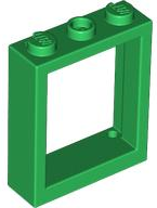 Window Frame 1 x 3 x 3 in Green