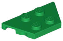 Wedge Plate 2 x 4 in Green