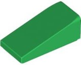 Brick Sloped 18° 2 x 1 x 2/3 in Green