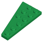 Wedge Plate 6 x 3 Right in Green