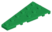 Wedge Plate 6 x 3 Left in Green