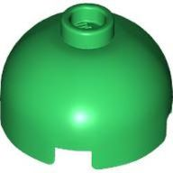 Brick Round 2 x 2 Dome Top, Vented Stud in Green