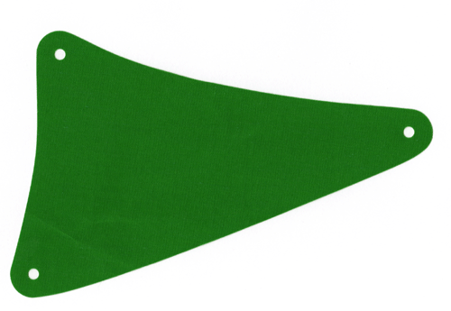 Sail, Triangular, 15 x 22 [Plain] in Green