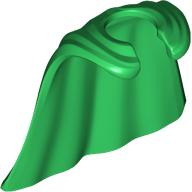 Minifig Neckwear Cape Smooth in Green