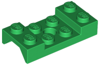Wheel Arch, Mudguard 2 x 4 Studded with Hole in Green
