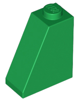 Brick Sloped 65° 2 x 1 x 2 in Green