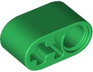 Technic Beam 1 x 2 Thick with Pin Hole and Axle Hole in Green