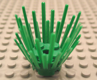 Plant, Prickly Bush 2 x 2 x 3 Extension with 2 x 2 center in Green