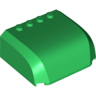 Windscreen 5 x 6 x 2 Triple Curved Top Canopy with 4 Studs in Green