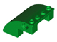 Brick Curved 4 x 4 x 2 with Holes in Green