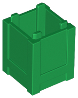 Container Box 2 x 2 x 2 - Top Opening in Green