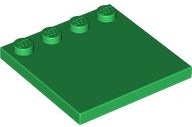 Plate Special 4 x 4, Studs on One Edge Plain] in Green