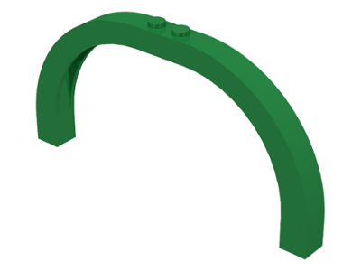 Brick Arch 1 x 12 x 5 Curved Top in Green