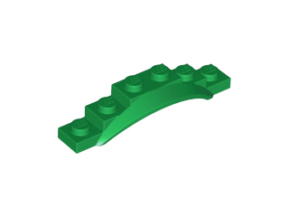 Wheel Arch, Mudguard, 1 1/2 x 6 x 1 [Arch Extended] in Green