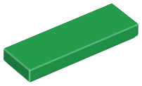 Tile 1 x 3 in Green