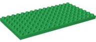 Duplo Plate 8 x 16 in Green