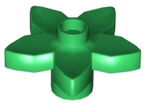 Duplo Plant, Flower with 1 Top Stud in Green