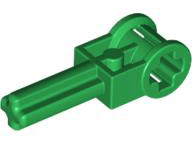 Technic Axle 1.5 with Perpendicular Axle Connector (Technic Pole Reverser Handle) in Green