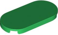Tile Round 2 x 4 in Green