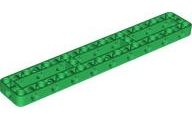 Technic Beam Frame 3 x 19 with 2 Center Cross Beams, 3 Openings Thick in Green