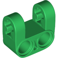 Technic Axle and Pin Connector Perpendicular Double Split [Reinforced] in Green