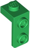 Bracket 1 x 1 - 1 x 2 in Green