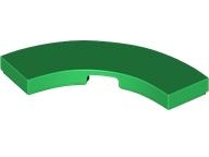 Tile 3 x 3 Curved, Macaroni in Green
